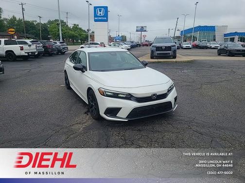 Platinum White Pearl 2023 Honda Civic