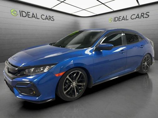 Aegean Blue Metallic 2020 Honda Civic Sport