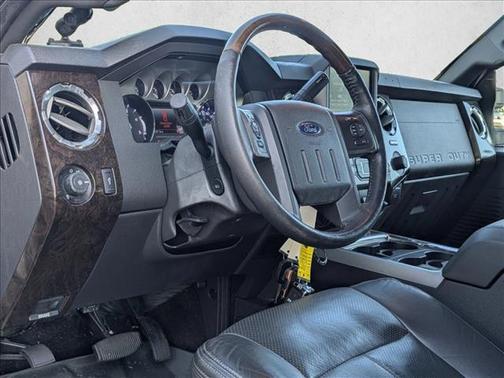 White Platinum Metallic Tri-Coat 2014 Ford F-350 Platinum