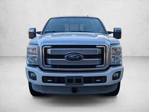 White Platinum Metallic Tri-Coat 2014 Ford F-350 Platinum