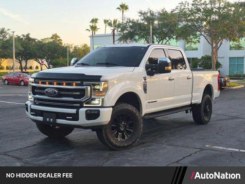 Star White Metallic Tri-Coat 2022 Ford F-350 Platinum