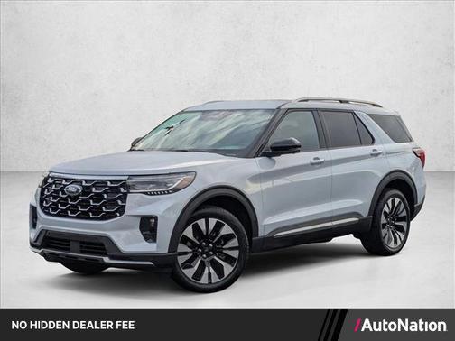 Space White Metallic 2026 Ford Explorer Platinum