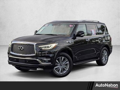 Black Obsidian 2021 INFINITI QX80 Luxe