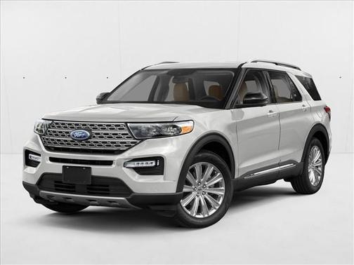 Star White Metallic Tri-Coat 2022 Ford Explorer Limited