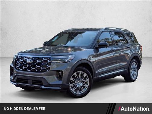 Carbonized Gray Metallic 2026 Ford Explorer Platinum