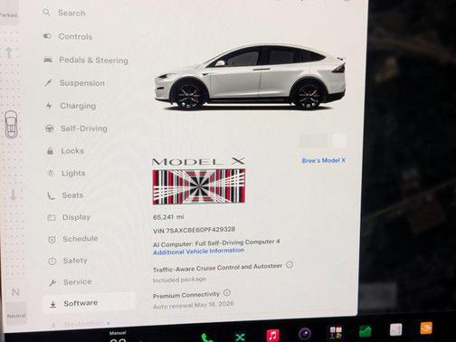 Pearl White Multi-Coat 2023 Tesla Model X Plaid Tri Motor All-Wheel Drive