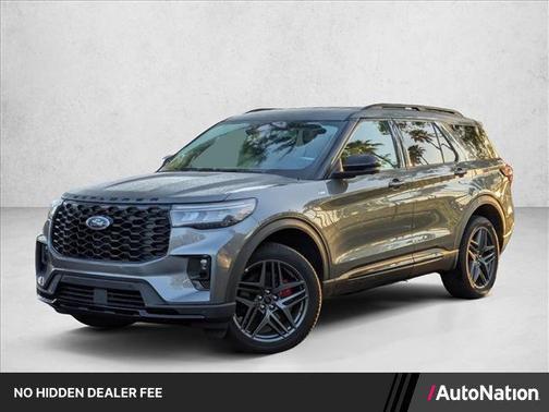 Carbonized Gray Metallic 2025 Ford Explorer ST-Line
