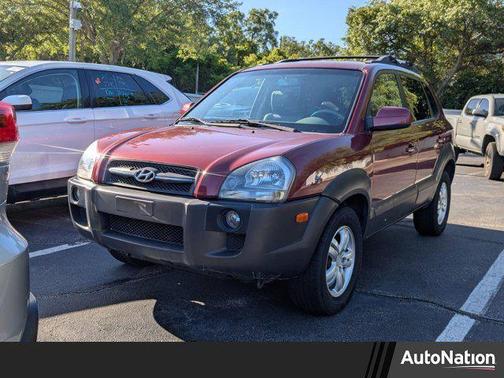 Maroon 2007 Hyundai TUCSON SE
