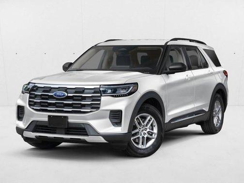 Space White Metallic 2026 Ford Explorer Active