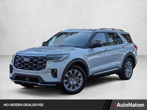 Space White Metallic 2026 Ford Explorer Platinum