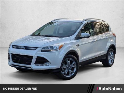 White Platinum Metallic Tri-Coat 2015 Ford Escape Titanium