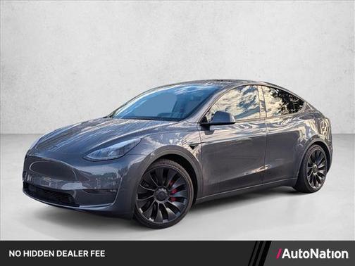 Gray 2023 Tesla Model Y Performance Dual Motor All-Wheel Drive