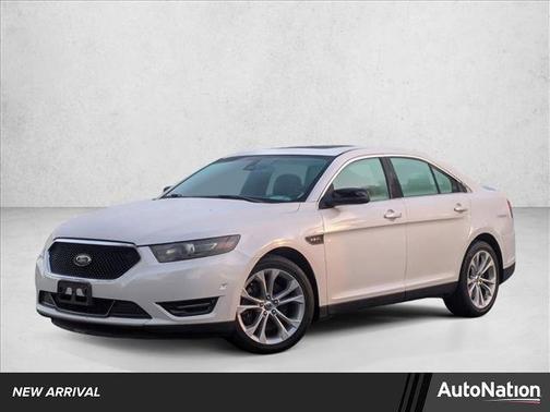 White Platinum Metallic Tri-Coat 2014 Ford Taurus SHO