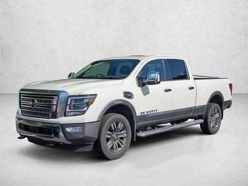Pearl White Tricoat 2022 Nissan Titan XD Platinum Reserve