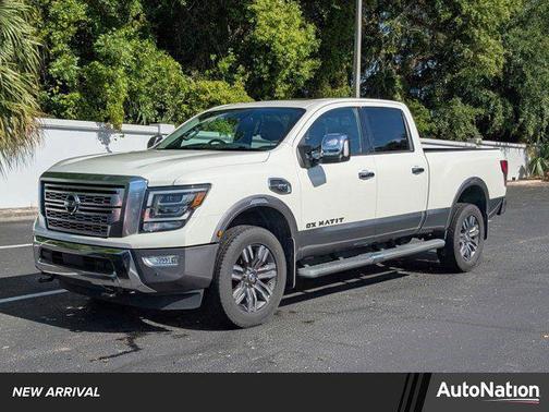 Pearl White Tricoat 2022 Nissan Titan XD Platinum Reserve