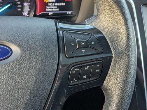 White Platinum Metallic Tri-Coat 2019 Ford Explorer Sport