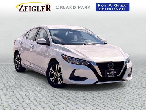 Aspen White Tricoat 2023 Nissan Sentra SV