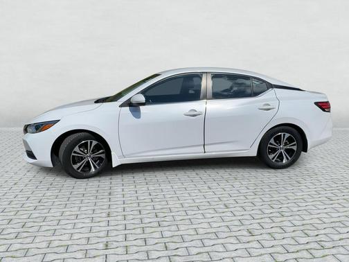 Aspen White Tricoat 2023 Nissan Sentra SV
