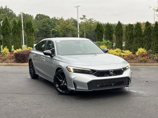 Solar Silver Metallic 2025 Honda Civic Sport