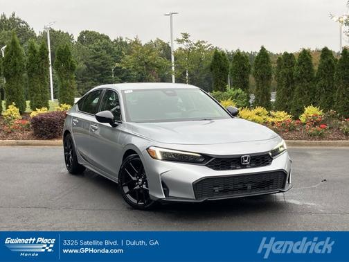Solar Silver Metallic 2025 Honda Civic Sport
