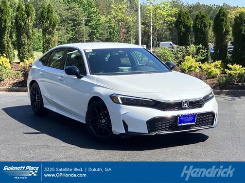 Platinum White Pearl 2025 Honda Civic Sport
