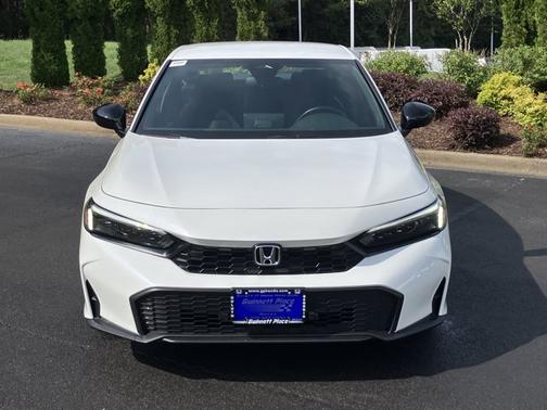 Platinum White Pearl 2025 Honda Civic Sport