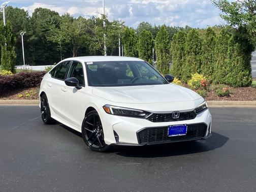Platinum White Pearl 2025 Honda Civic Sport