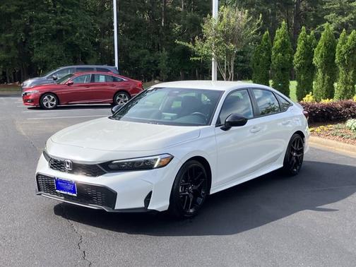 Platinum White Pearl 2025 Honda Civic Sport