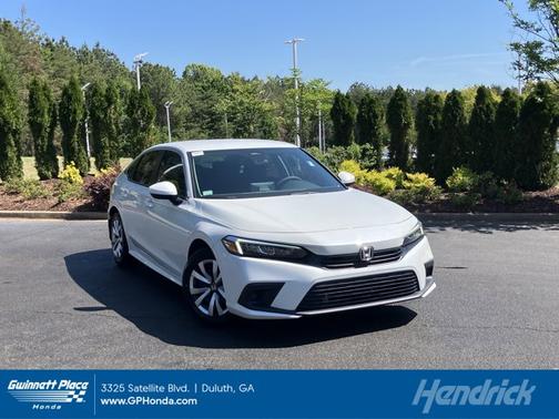 Platinum White Pearl 2023 Honda Civic LX