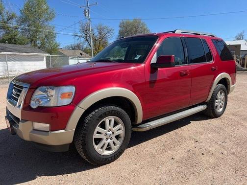 Red 2010 Ford Explorer Eddie Bauer