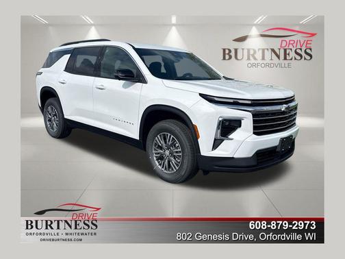 Summit White 2026 Chevrolet Traverse LT