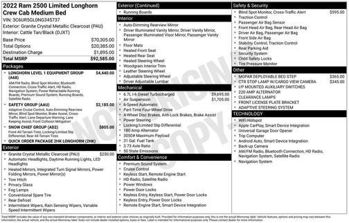 2022 RAM 2500 Longhorn