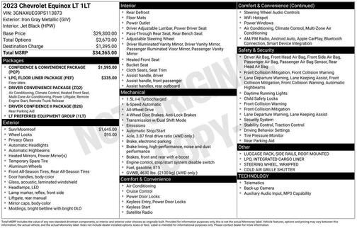 Iron Gray Metallic 2023 Chevrolet Equinox 1LT