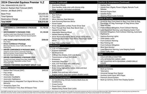 2024 Chevrolet Equinox Premier w/1LZ