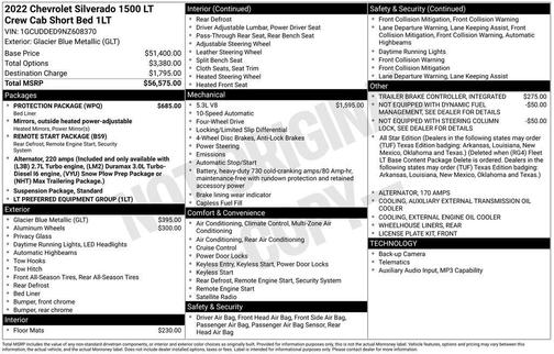 Glacier Blue Metallic 2022 Chevrolet Silverado 1500 LT