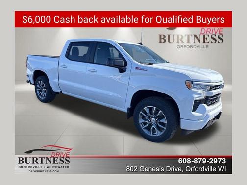 Summit White 2026 Chevrolet Silverado 1500 RST