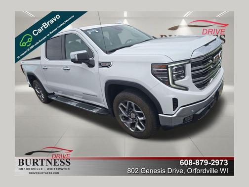 Summit White 2022 GMC Sierra 1500 SLT
