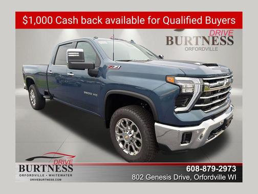 Lakeshore Blue Metallic 2026 Chevrolet Silverado 3500 LTZ