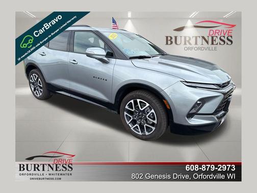 Sterling Gray Metallic 2025 Chevrolet Blazer RS
