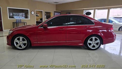 Red 2010 Mercedes-Benz C-Class C 300 4MATIC Sport