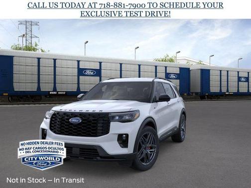 SPACE WHITE METALLIC 2026 Ford Explorer ST-Line
