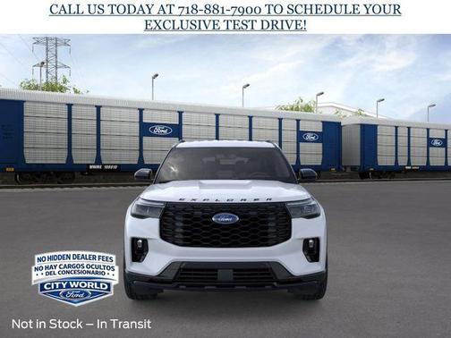 SPACE WHITE METALLIC 2026 Ford Explorer ST-Line