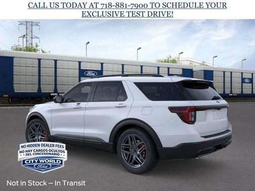 SPACE WHITE METALLIC 2026 Ford Explorer ST-Line