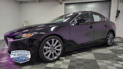 Jet Black Mica 2025 Mazda Mazda3 FWD w/Preferred Package