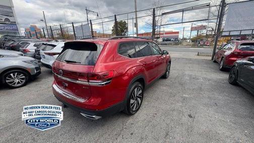 Aurora Red Metallic 2024 Volkswagen Atlas 2.0T SE w/Technology 4MOTION