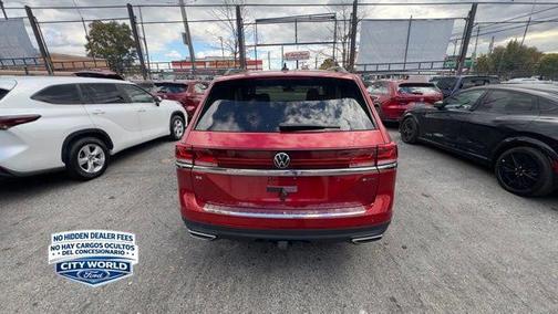 Aurora Red Metallic 2024 Volkswagen Atlas 2.0T SE w/Technology 4MOTION