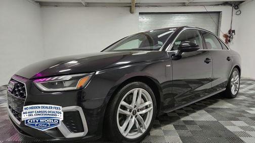 Mythos Black Metallic 2023 Audi A4 45 S line Premium Plus