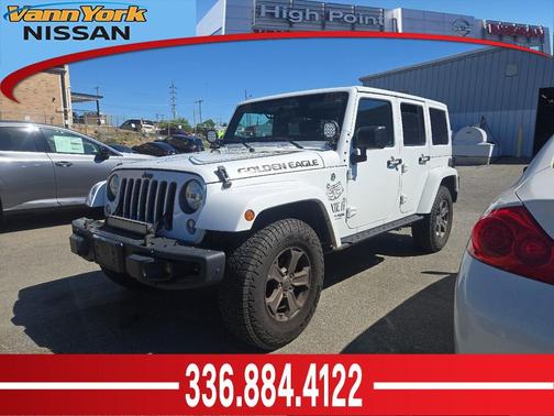 Bright White Clearcoat 2018 Jeep Wrangler JK Unlimited Golden Eagle