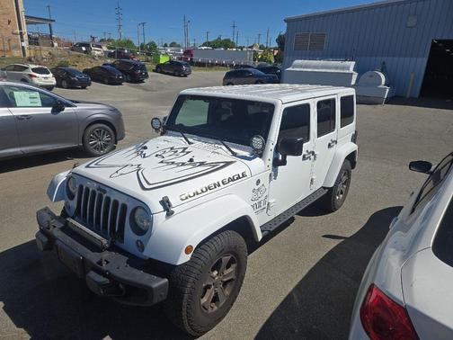 Bright White Clearcoat 2018 Jeep Wrangler JK Unlimited Golden Eagle