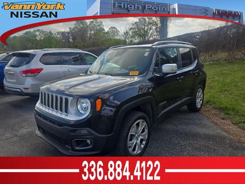 Black 2017 Jeep Renegade Limited
